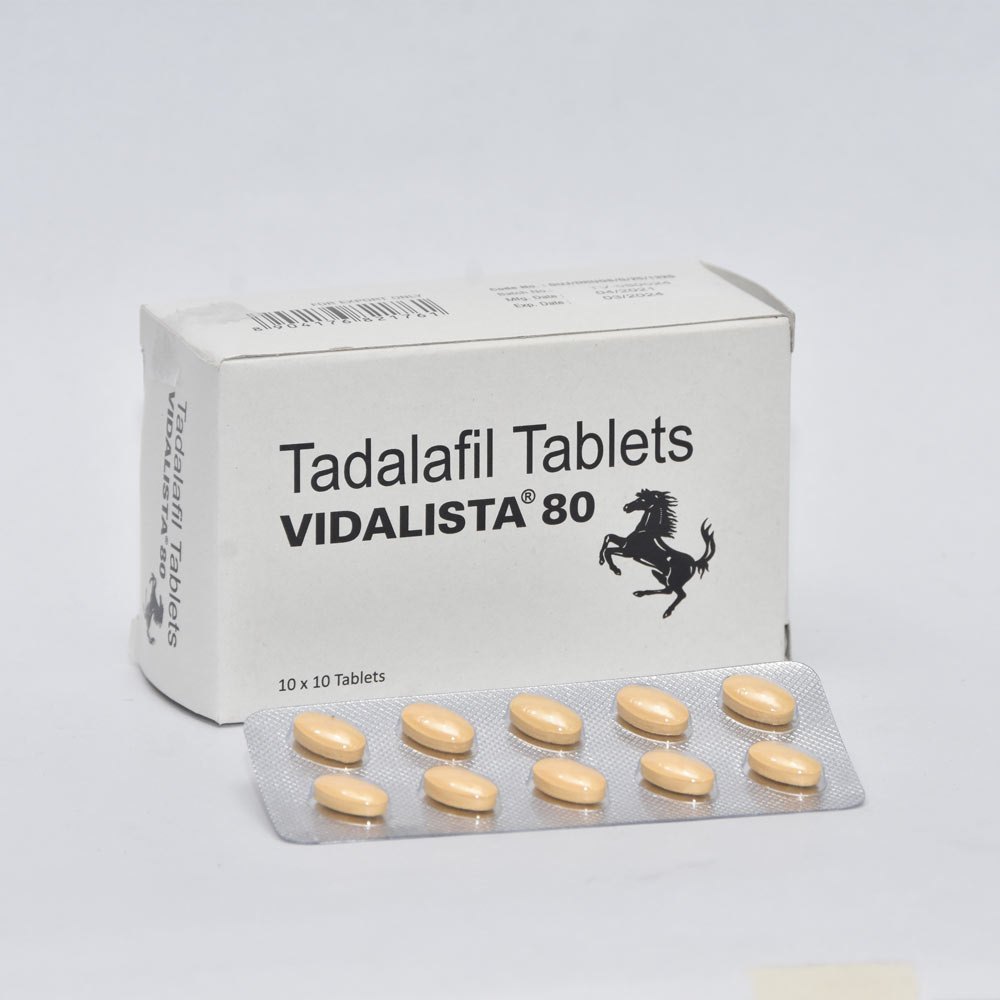 Vidalista 80mg Tadalafil Tab 100 tablet Lékárna EU