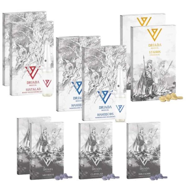 Balíček pro nárůst svalové hmoty ORAL INJECT 8 týdnů Sustanon Deca Winstrol Driada Medical 2