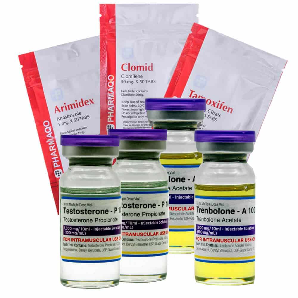 Balíček pro nárůst svalové hmoty Advanced Pharmaqo Labs Testosteron propionát Trenbolon acetát 6 týdnů