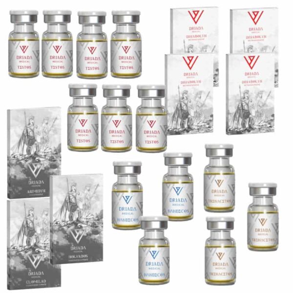 Extrémní balení na nárůst hmotnosti TEST E DECA TREN A DIANABOL 16 týdnů DRIADA