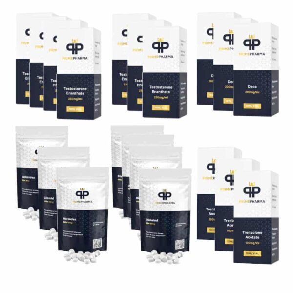 Extrémní balíček pro nárůst hmoty TEST E DECA TREN A DIANABOL 16 týdnů Prime Pharma