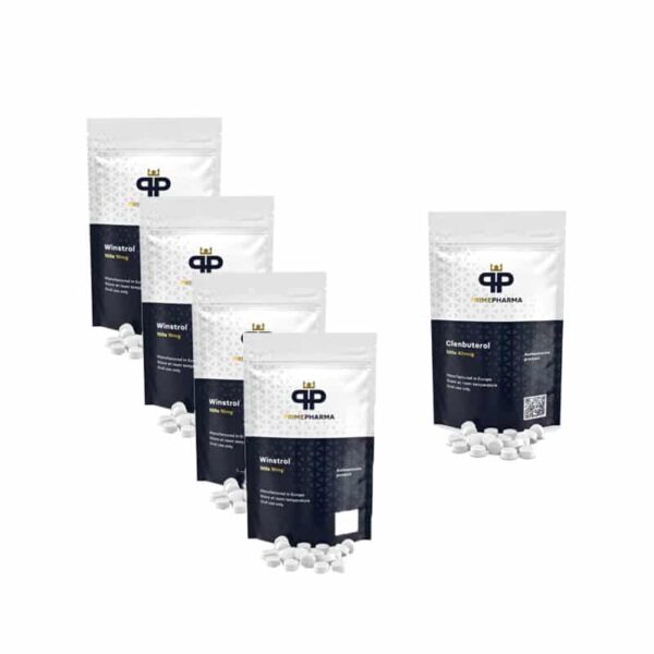 Balíček na drcení 10 týdnů Clenbuterol Winstrol Prime Pharma