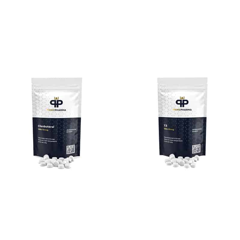 Balíček na drcení 8 týdnů Clenbuterol Cytomel Prime pharma