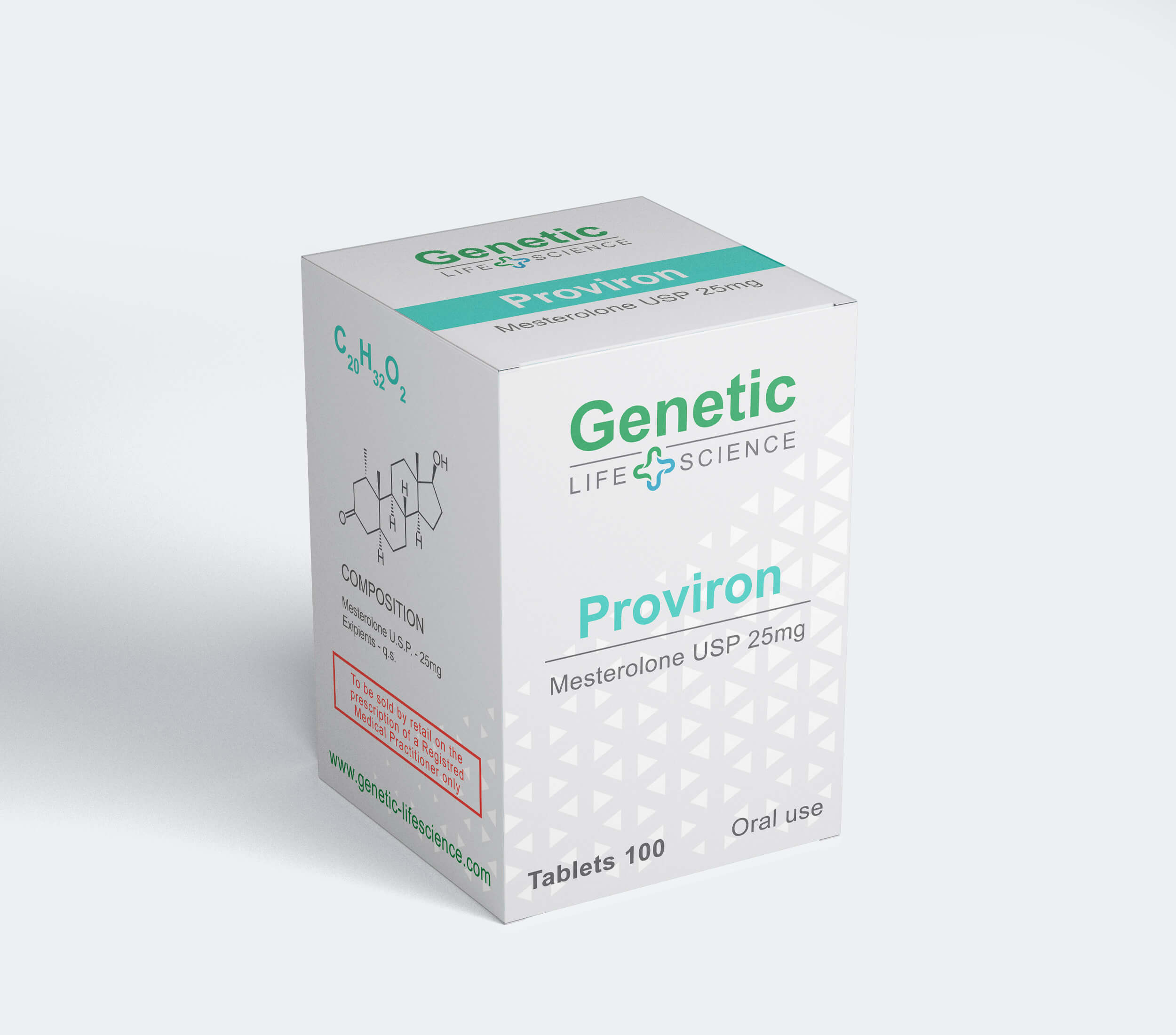 PROVIRON 25MG 100 TABLET GENETIC LIFE SCIENCE