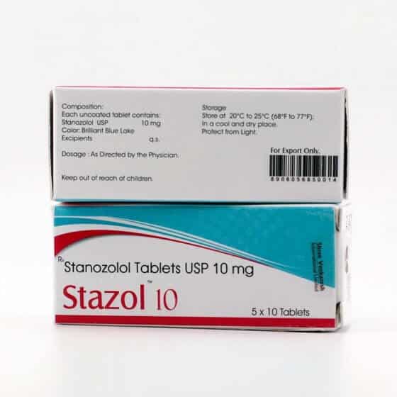 STAZOLE TAB - Stanozolol 10 mg (50 tablet) - Shree Venkatesh