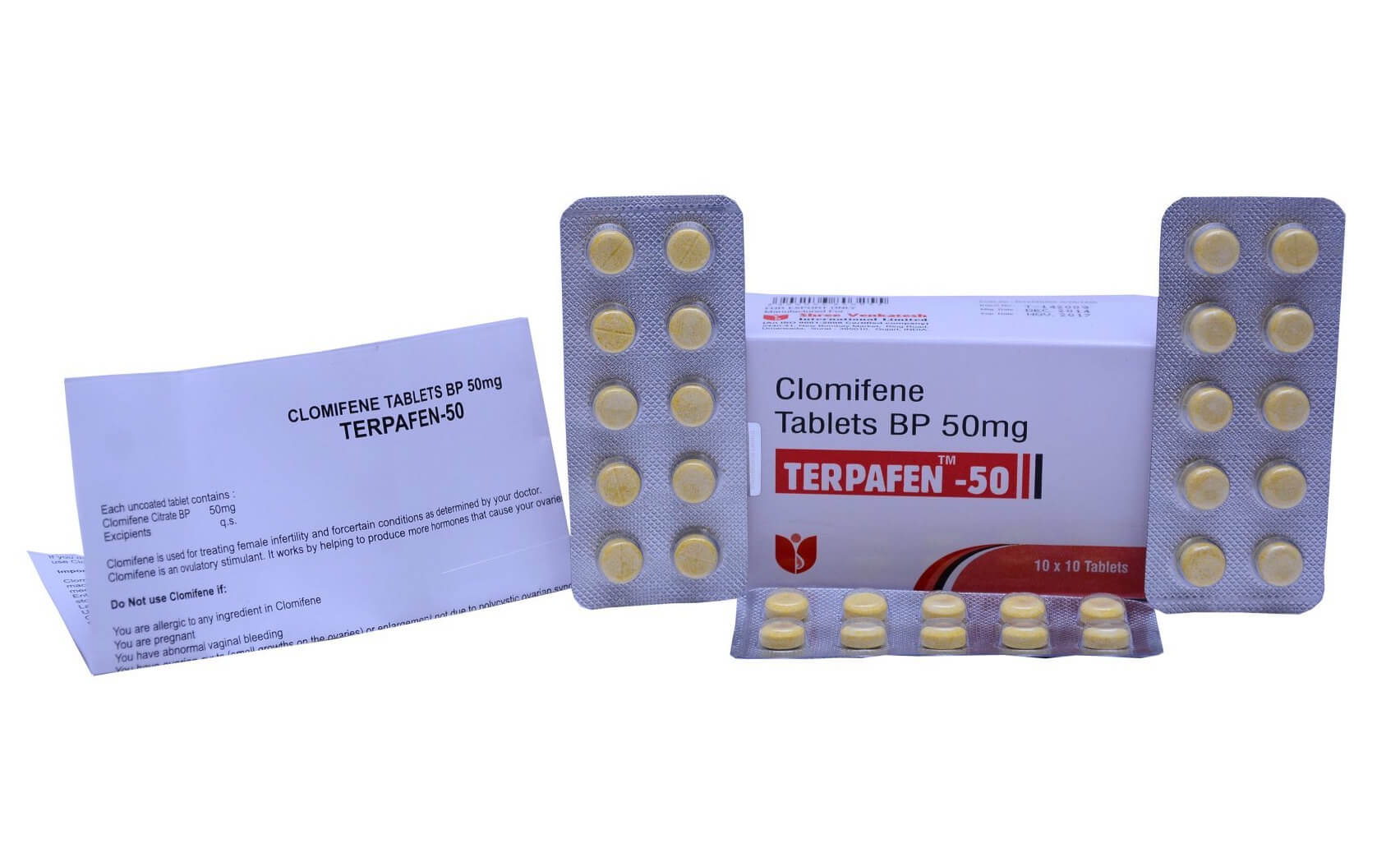 TERPAFEN - Citrát klomifenu 50 mg (100 tablet) - Shree Venkatesh