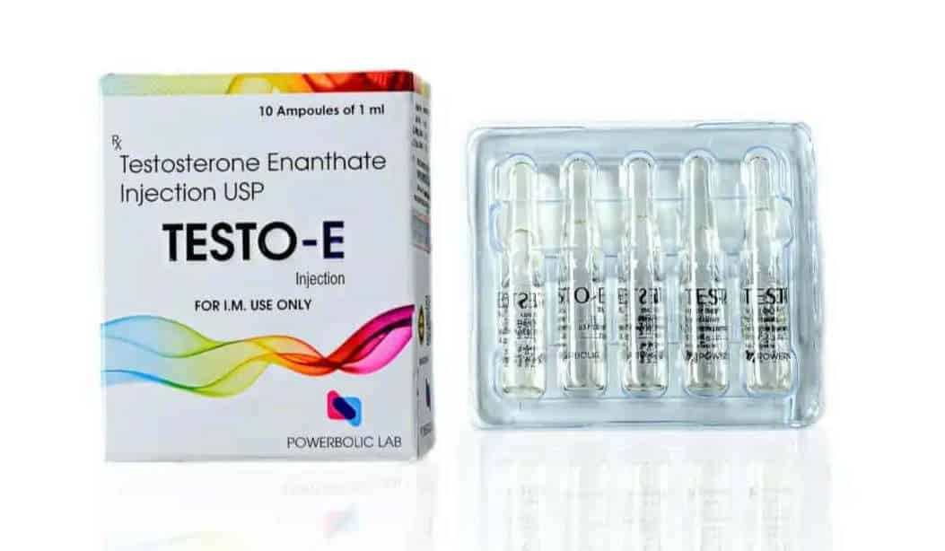 TESTO E AMP - Testosteron Enanthate USP 250 mg 10 ampérů - POWERBOLIC