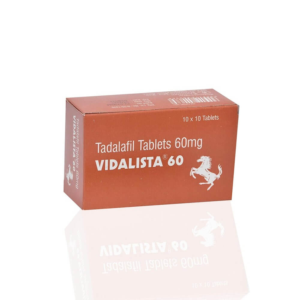 VIDALISTA 60 MG (Tadalafil 60mg) (100 tabs) - CENTURION
