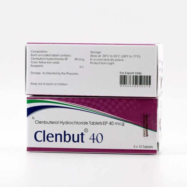 CLENBUT 40 - Klenbuteron hydrochlorid 40mcg (50 tablet) - Shree Venkatesh