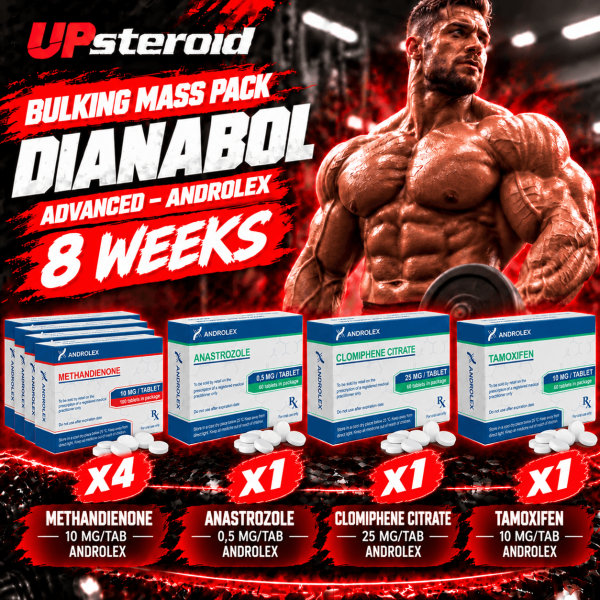 Pack Prise de Masse Avancé - ANDROLEX - Dianabol (8 Semaines)